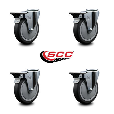 Thermo Rubber Swivel Bolt Hole Caster