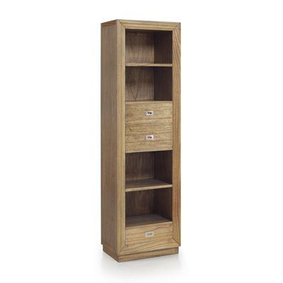 Merapi 190 cm H x 55 cm W Solid Wood Cube Bookcase