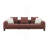 Maroon Tweed Sofa W/3 Pillows