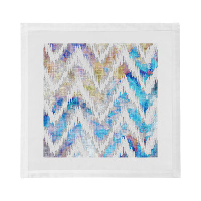 Chevron Cotton Sateen Dinner Napkins