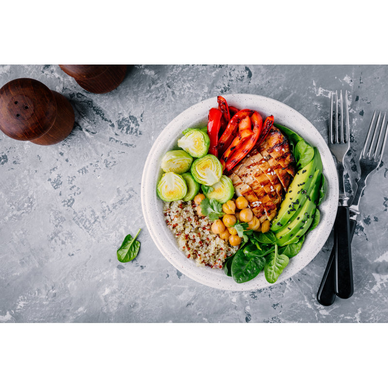 Vegetable Bowl - Wrapped Canvas Print, 30cm H x 46cm W x 3.8cm D