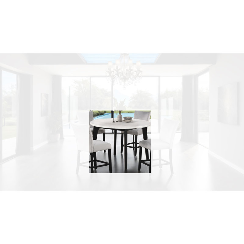 Andea Round Counter Height Table, 37"H