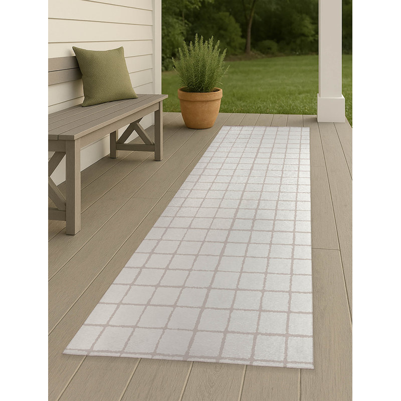 Tapis d'extérieur antidérapant Rebar, Tapis de couloir 2 pi 6 po x 8 pi
