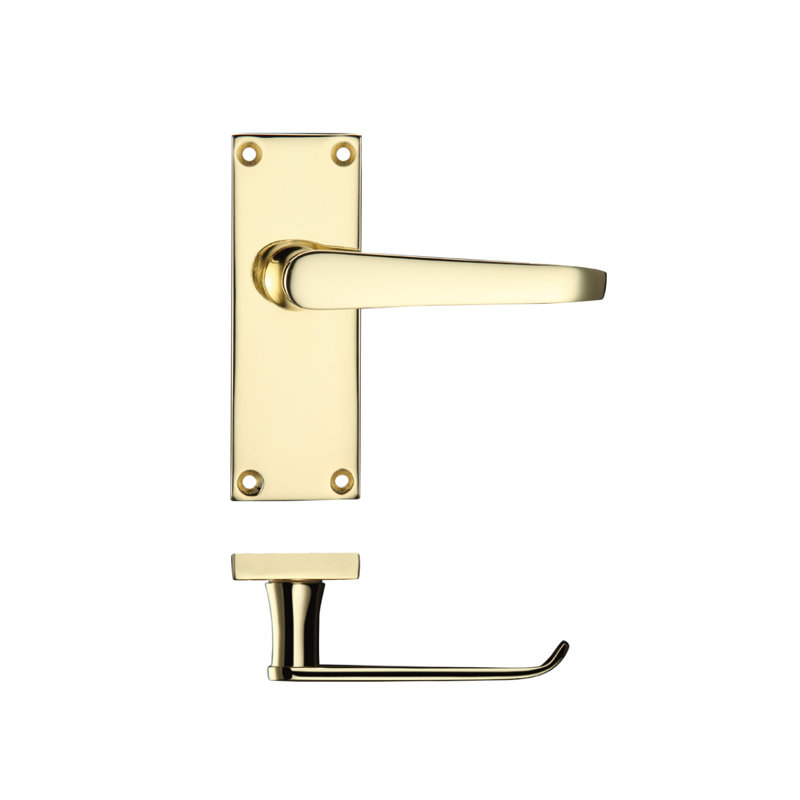 Kuzma Latch Door Handle, Electro Brass