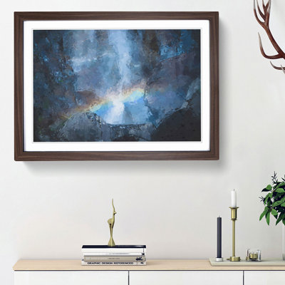 Rainbow Through the Mountains in Abstract - Picture Frame Graphic Art Print