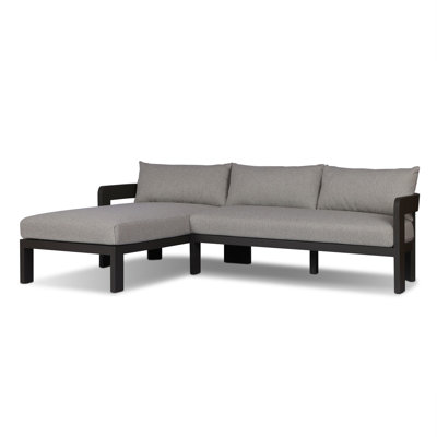 Jackson Outdoor Metal 2PC Sectional-LAF Chaise-Concha Fog