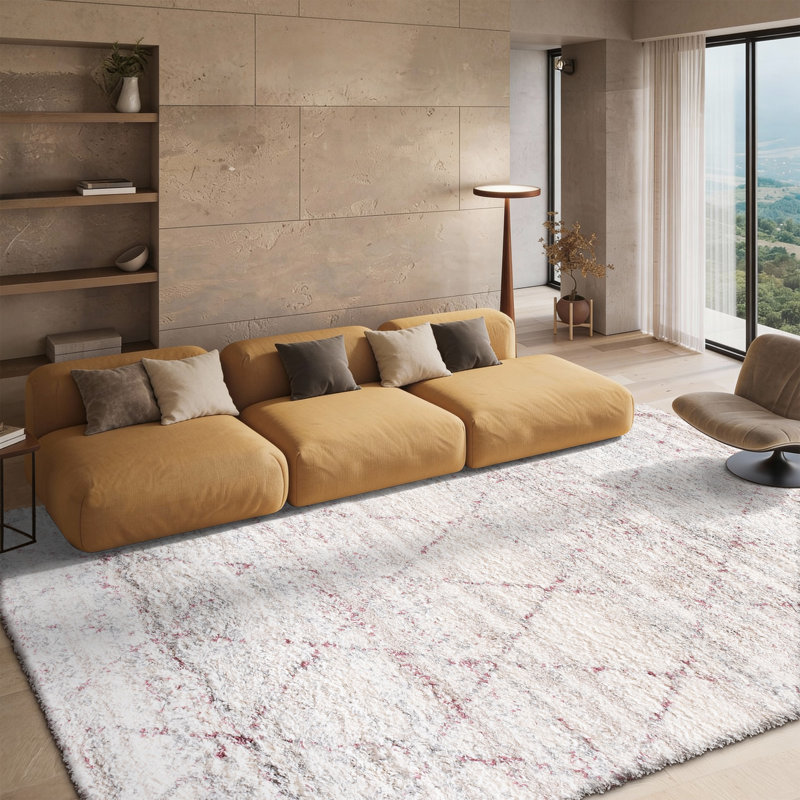 Shaylen Shag 800 Performance Geometric Rug, Rectangle 8' x 10'
