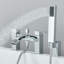 Aiysha 2 Handle Deck Waterfall Faucet Bath Filler with Diverter