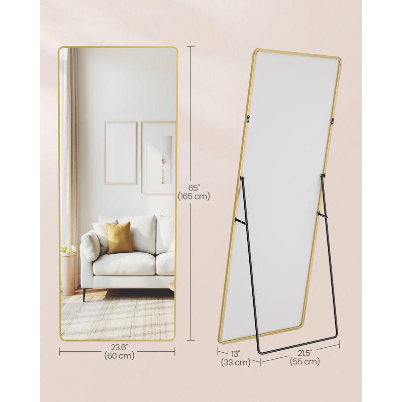 Aluminium Rectangle Mirror, Satin Black