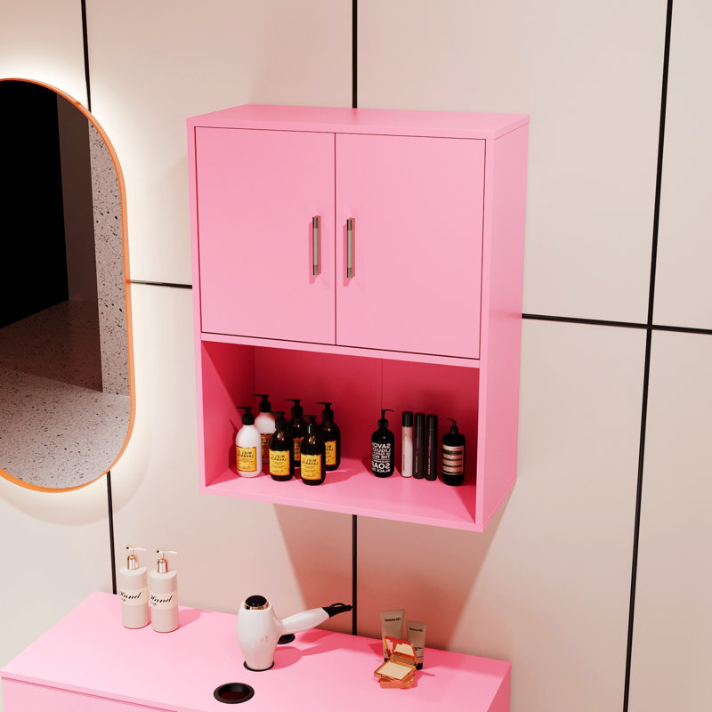 Armoire d'appoint Hasudin, Rose