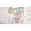 Organisateur de rangement pour jouets H 37,4 "avec rangement pour animaux en peluche, planche à dessin magnétique, armoire de rangement cubique, 2 tiroirs mobiles, bibliothèques en bois pour enfants pour chambre à coucher, salle de jeux, salon, blanc-2066788773