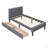 Upholstered Platform Bed With 2 Drawers