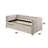 Romona Beige Fabric Daybed W/Trundle-1472942334-1472942332