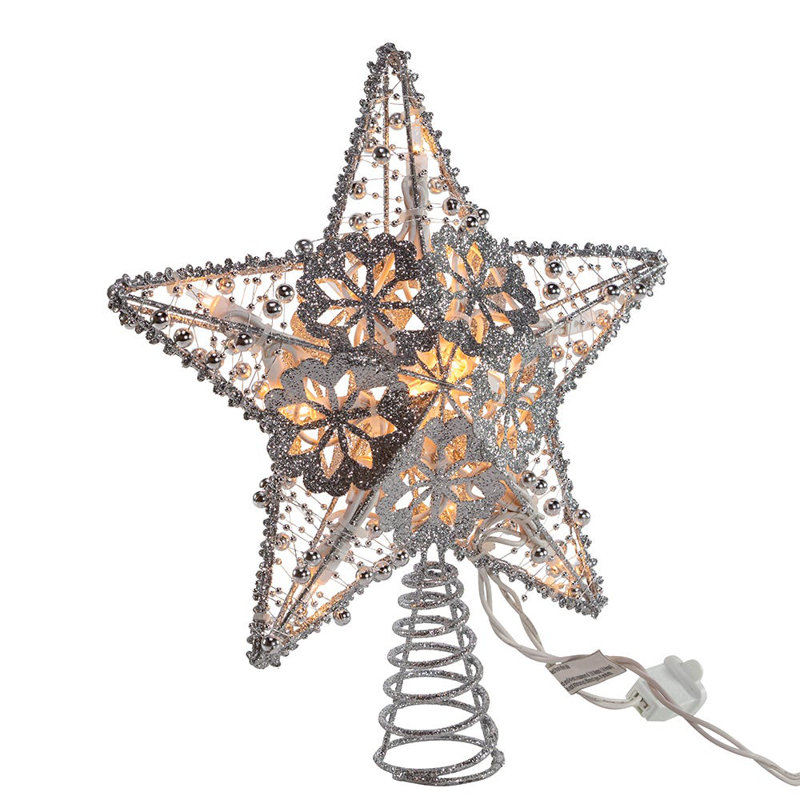 Décoration pour sommet d'étoile, Argent clair