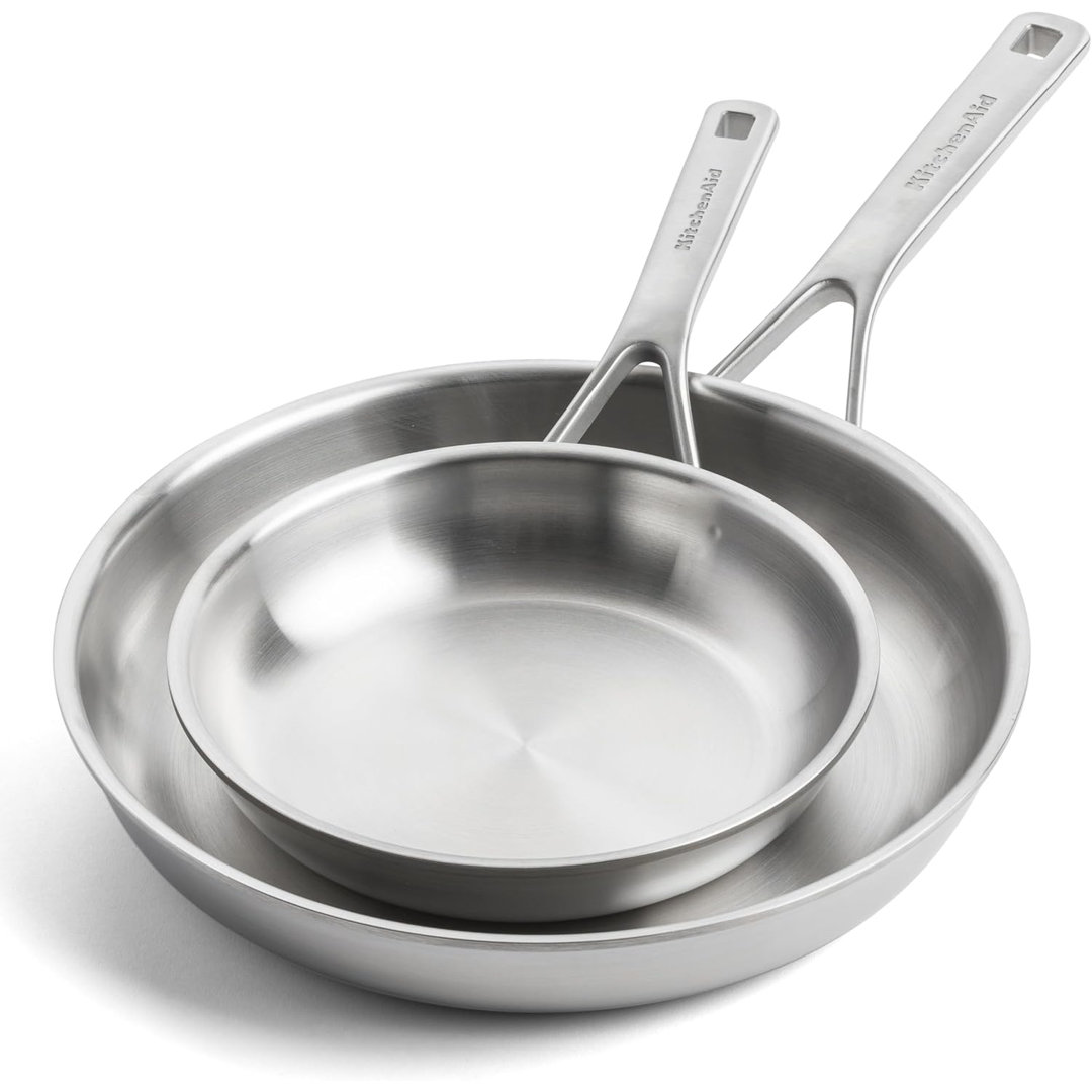 KitchenAid Multiply Uncoated Frying pan set 2 pieces: Frypan 20cm + Frypan 28cm