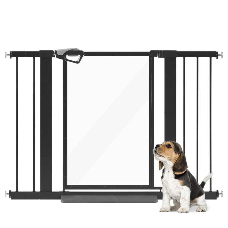 Adjustable Pressure Mounted Pet Gate , Black