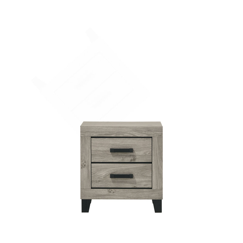 Mari Light Gray Finish Nightstand