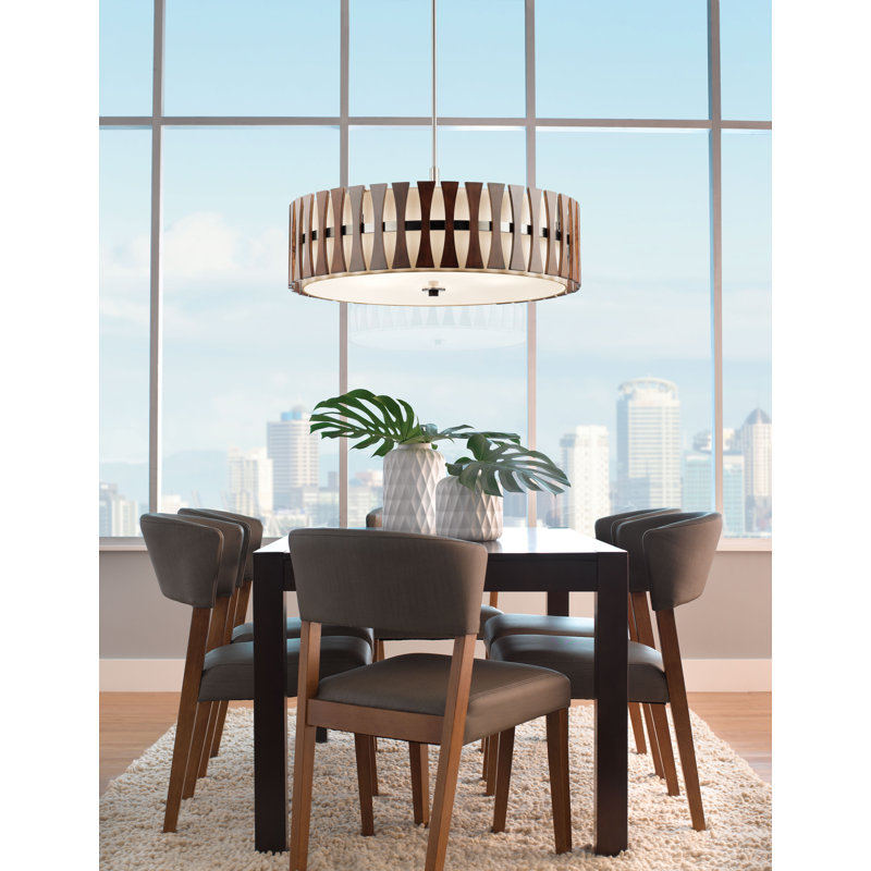 Fairlop 5 - Light Auburn Stained Pendant