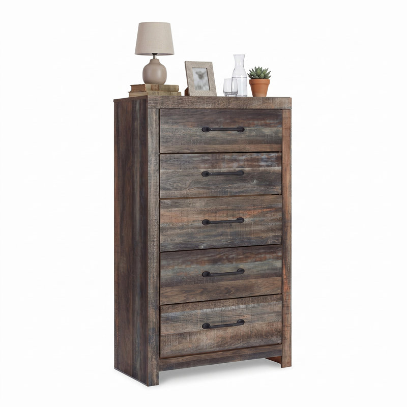 Drystan 5 Drawer Chest, Brown