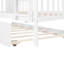 Full Over Full Bunk Bed With Twin Size Trundle And Ladder-White-668441342