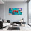 «Animals Koi Fish Lotus Flowers Water», reproduction d'art sur toile-586366125