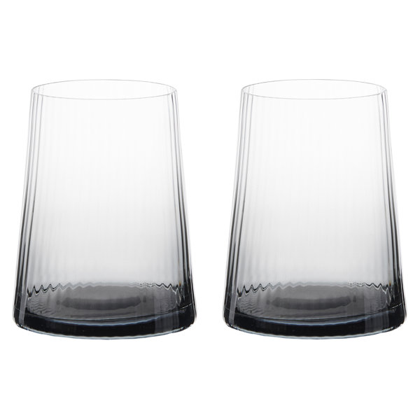 350ml handblown square shaped drinking glasses