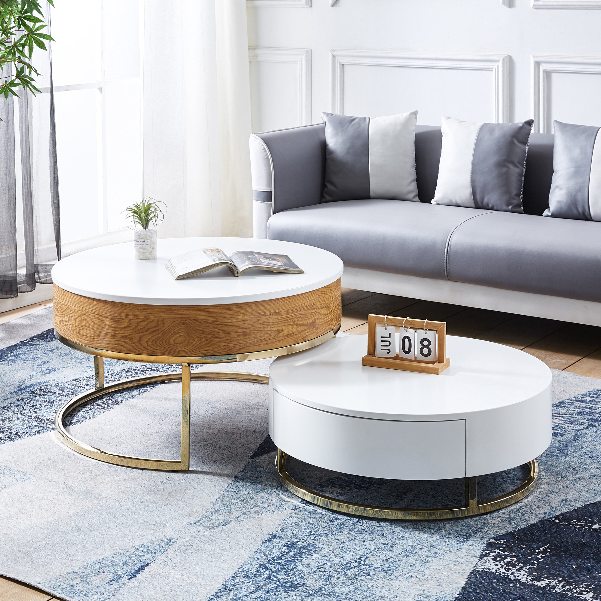 Everly Quinn Mikylee Nesting Coffee Table & Reviews | Wayfair