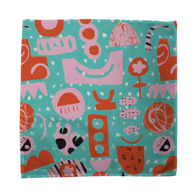 Cadyn 100% Cotton Geometric Square Napkin