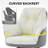 17.7"H Modern Two-Tone Upholstered Swivel Dining Armchair-543018629