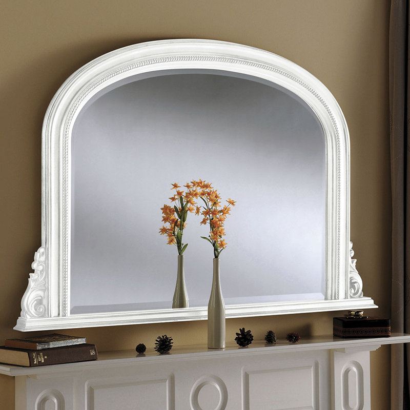 Duclos Polyurathane/Wood Flat Wall Mirror, 79cm H x 122cm W, White