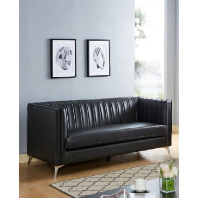 Euphoria 80'' Faux Leather Sofa