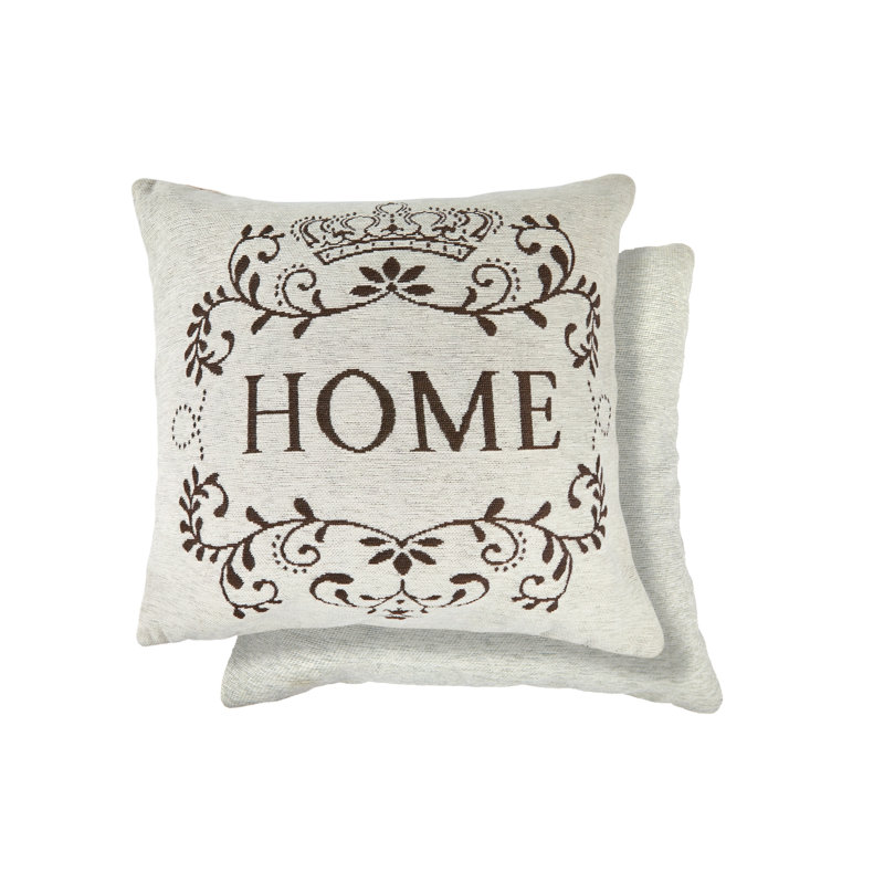 Lizette Square Throw Pillow Cover, Natural