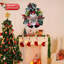 Muised Snowman Swag, Snowman Wreath, Christmas Wreath, Christmas Door Wreath