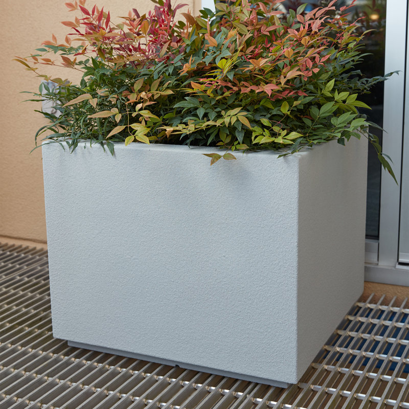 Milan Polymer Planter Box, Black Granite