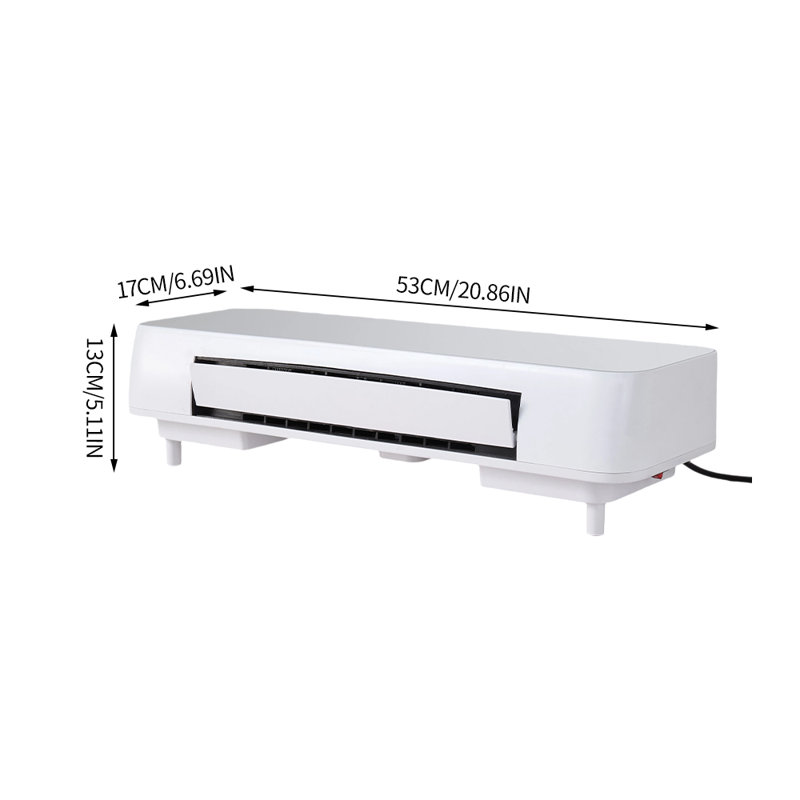 Breeins 6824 BTU Wall Mounted Space Heater with Adjustable Thermostat