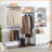 Closet Systems, Devi Modern Modular Wall-Mounted Wood Closet | White | Wood