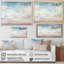 Minimalisme, ciel nuageux, paysage sur toile-97036124-97036129