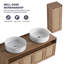 Meuble-lavabo mural 48 po avec lavabo vasque et armoire de rangement latérale assortie-1094189926