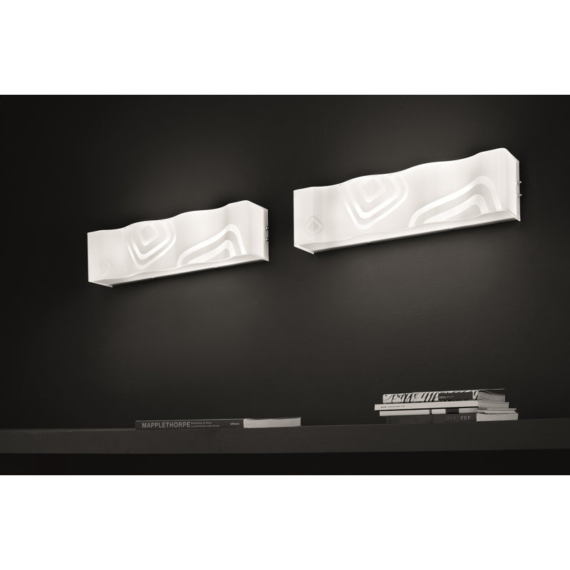 Ola Glass Design Wall Light, White