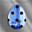 Miroir de Pâques décoratif, bleu, 12,9 po x 17,3 po | 100% PLEXIGLASS (épaisseur: 0,04 pouce) et 100% EVA (épaisseur: 0,4 pouce) | Bandes double face pour une présentation polyvalente | Parfait pour les décorations printanières et les décorations festives-1404786749