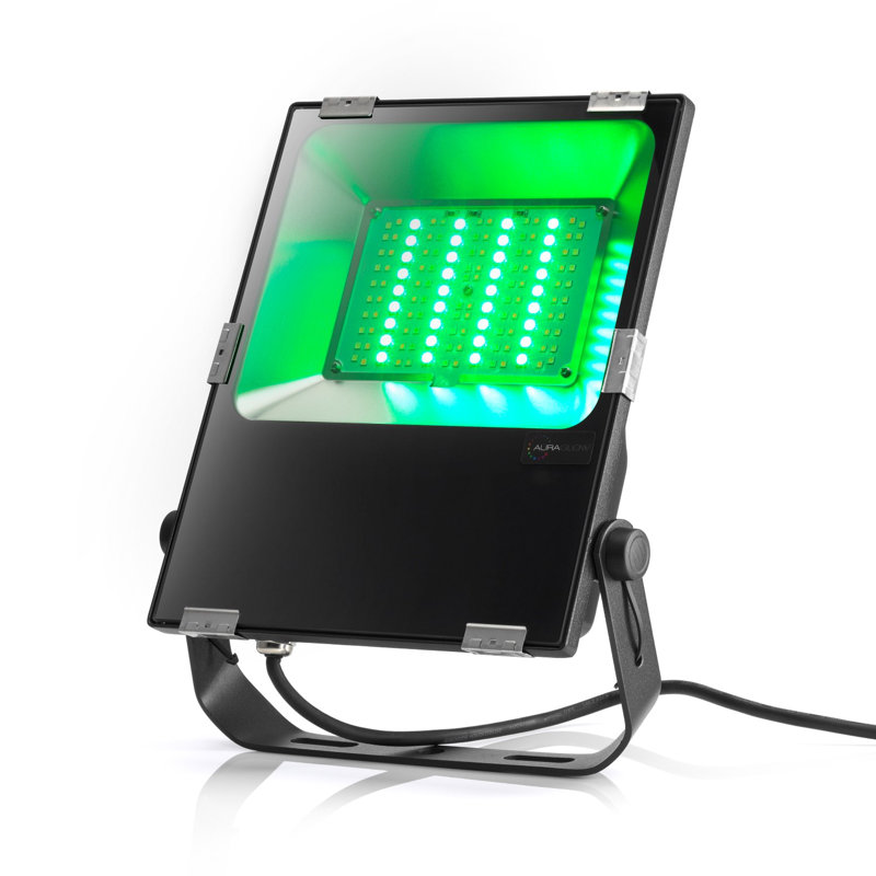 Black Glass Integrated LED Glass Flood Light Pack