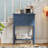 Narrow Console Table, Slim Sofa Table With Three Storage Drawers And Bottom Shelf For Compact Spaces-1225352263