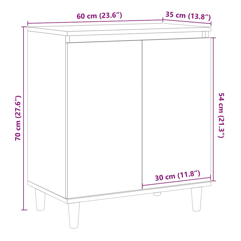 Alderson Rectangle Accent Cabinet, Artisan Oak