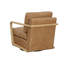 FAUTEUIL PIVOTANT CASTELL - BRUN - CUIR NOIR CORTINA-109012482
