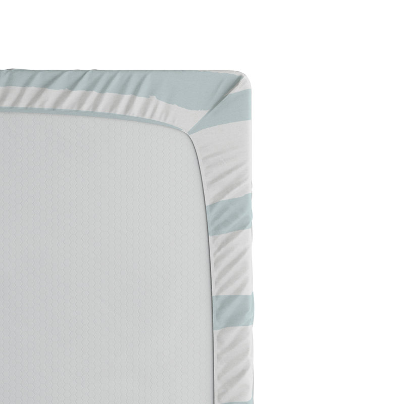 Microfiber Striped Fitted Sheet, Full Fitted Sheet