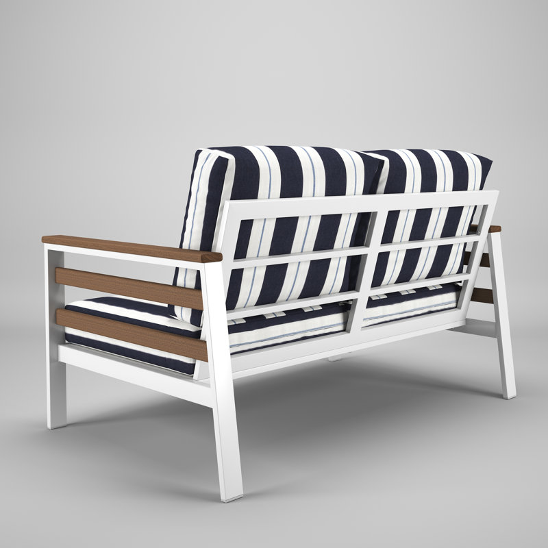 Townsend 55" Sunbrella® Patio Loveseat, Relate Harbor