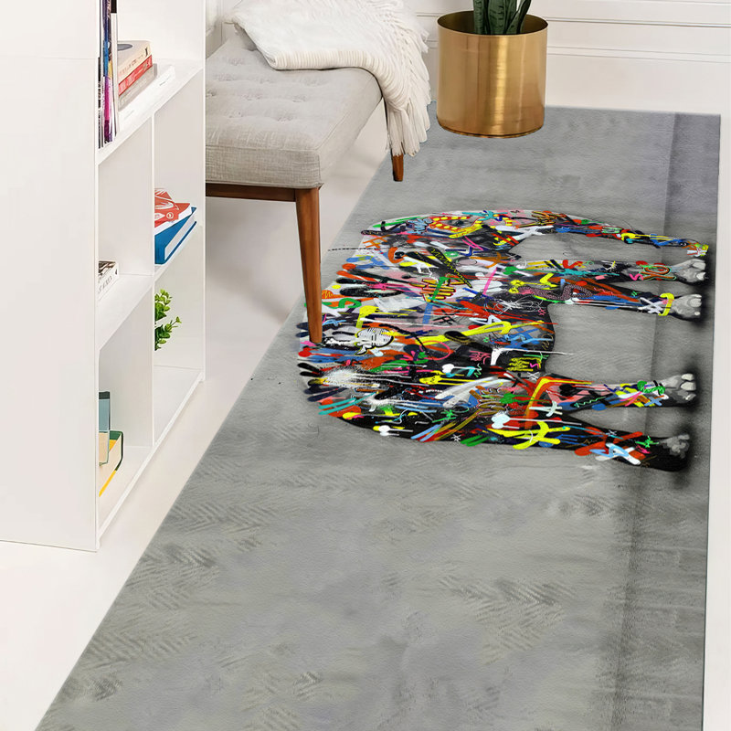 Chic and Elegant With Pile Soft Type Printed Rug Featuring Intricate Geometric Pattern Ideal for Enhancing the Aesthetics of Any Interior Space