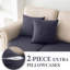 Housse de coussin pour canapé modulaire en forme de L avec siège séparé et housse de canapé Housse de canapé extensible avec 2 taies d'oreiller (3 places, 1 chaise, gris foncé)