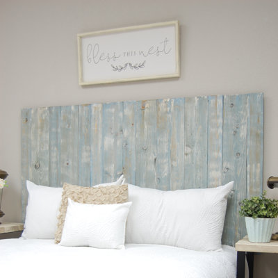 Solid Wood Panel Headboard