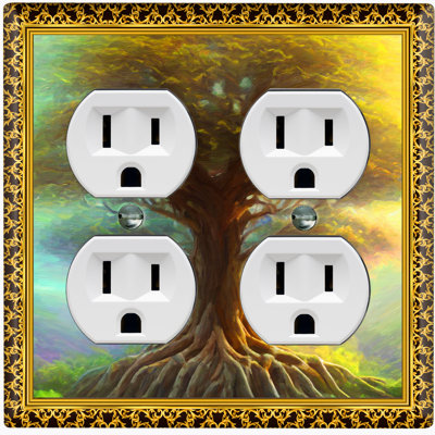 Landscape & Nature 2 - Gang Toggle Light Switch Standard Wall Plate